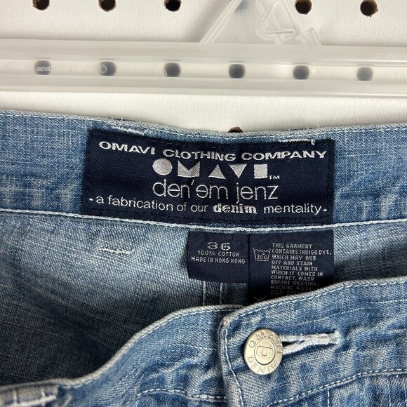 Den'em‎ Jenz Denim Y2K Cargo Jean Shorts Size 36 Light Wash Work Wear Skate Blue - Picture 7 of 8